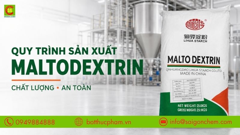 QUY TRÌNH TẠO RA ĐƯỜNG MALTO DEXTRIN CHẤT LƯỢNG VÀ AN TOÀN